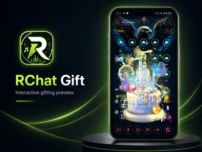 RChat interactive gift interface