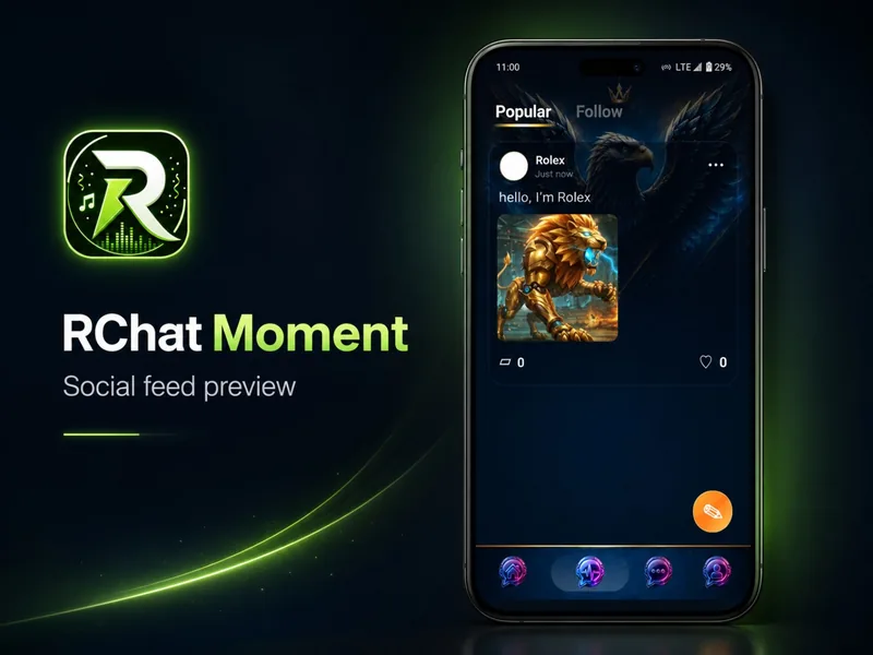 RChat social moments feed