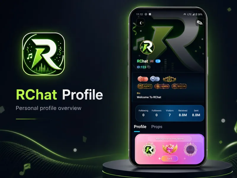 RChat user profile interface